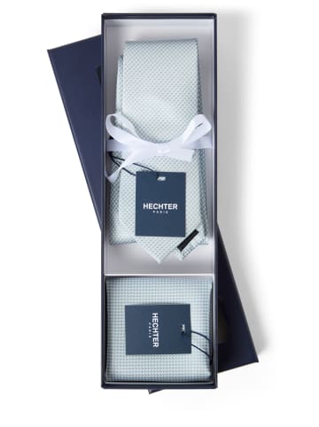 Daniel Hechter Krawatte, Einstecktuch in hellblau - 0002