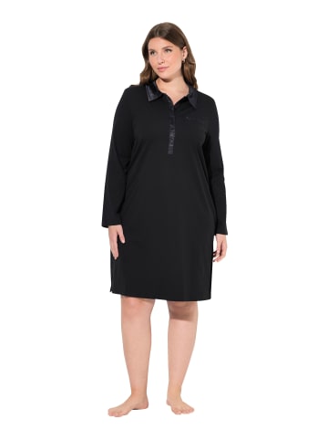Ulla Popken Nachthemd in schwarz