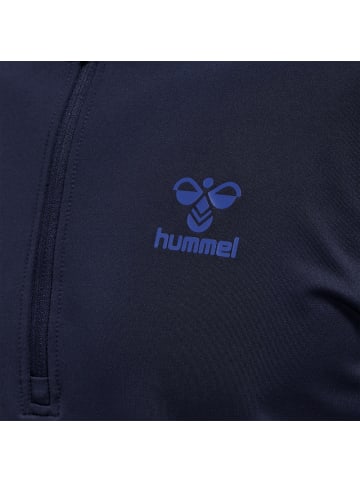 Hummel Trainingsjacke "Pro Grid Half Zip Training Longsleeve" in Blau