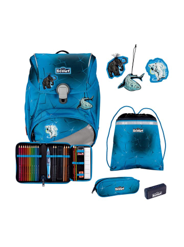 Scout Alpha Safety Light Schulranzen-Set 5-teilig in Polar Blue