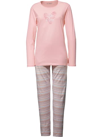 REDBEST Single-Jersey Schlafanzug in rosé