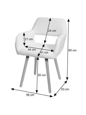 MCW 6er-Set Esszimmerstuhl A50 II, Creme