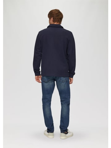QS Sweatshirt Jacke in 5883_tiefblau