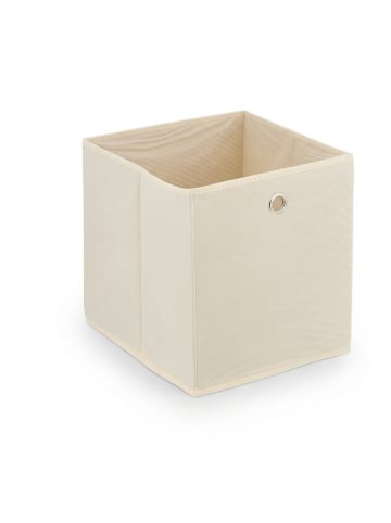 relaxdays 4 x Aufbewahrungsbox in Creme - (B)30 x (H)30 x (T)30 cm
