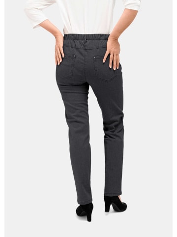 GOLDNER Klassische Jeansschlupfhose LOUISA in anthrazit