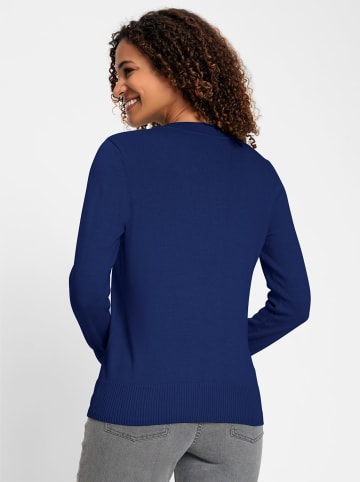 WITT WEIDEN V-Ausschnitt-Pullover in royalblau