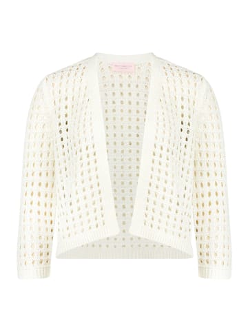 Betty Barclay Casual-Strickjacke mit Effektgarn in Rohweiß