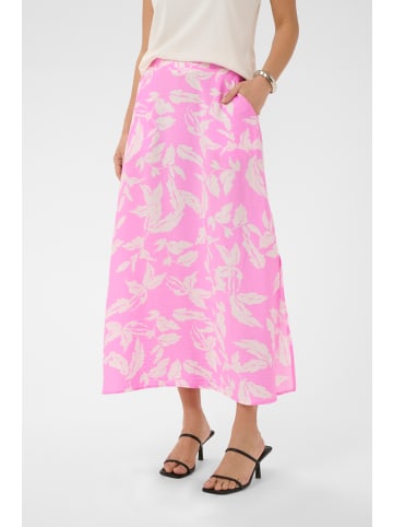 Kaffe Rock KAmarlo Regular fit in Pink Frosting Chalk Leafs