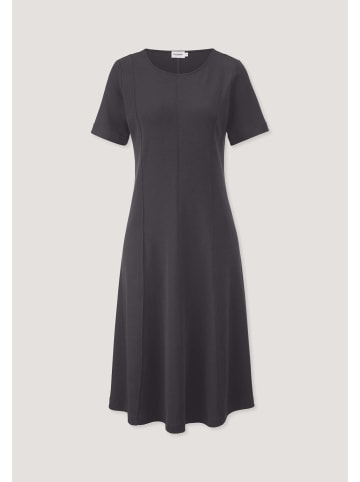 Hessnatur Hessnatur Jersey Kleid Kniebedeckend Slim aus reiner Bio-Baumwolle in anthrazit