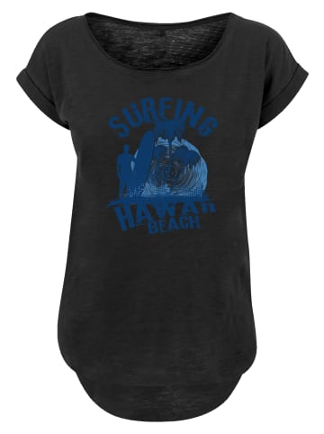 F4NT4STIC Long Cut T-Shirt Hawaii Surf Beach Summer in schwarz