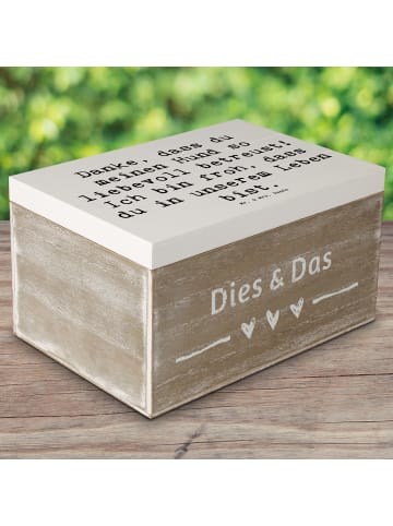 Mr. & Mrs. Panda Box Spruch Danke Hundesitter mit Spruch in Weiß