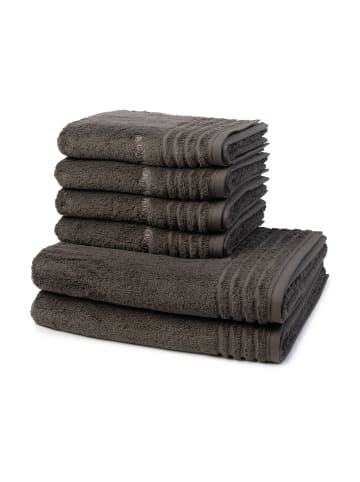 Vossen 4 X Handtuch 2 X Duschtuch im Set Vienna Style Supersoft in Slate grey