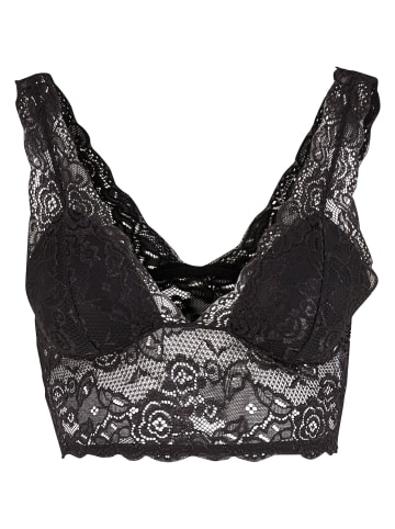 Urban Classics Urban Classics Ladies Allover Lace Bra Padded in black