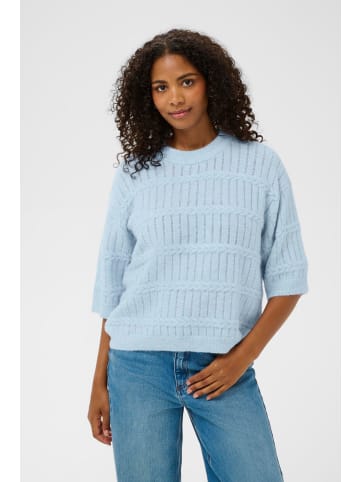 Kaffe Strickpullover KAmonia Loose fit in Powder Blue Melange