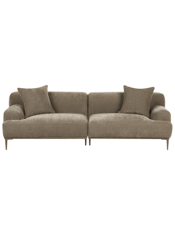 Beliani 3-Sitzer Sofa MATILA in Braun - (W) 233 x (H) 70 x (L) 94 cm