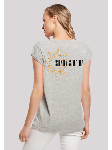 F4NT4STIC Extended Shoulder T-Shirt Sunny side up in grau meliert