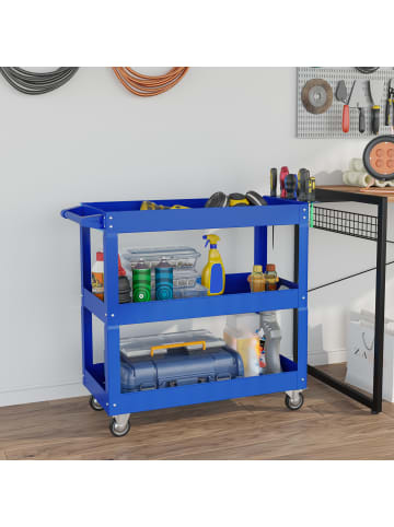 DURHAND Werkstattwagen-83L x 35,3B x 76H cm-Blau