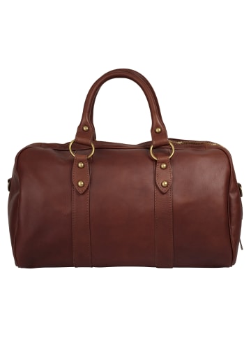 piké Reisetasche echt Leder in braun