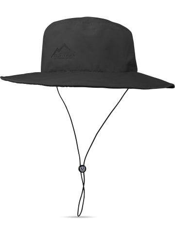 Normani Outdoor Sports 2-in-1 Regen- und Sonnenhut Typhoon in Schwarz