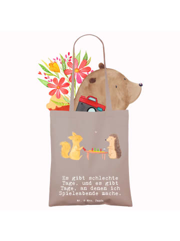 Mr. & Mrs. Panda Umhängetasche Eichhörnchen Gesellschaftsspiele ... in Braun Pastell