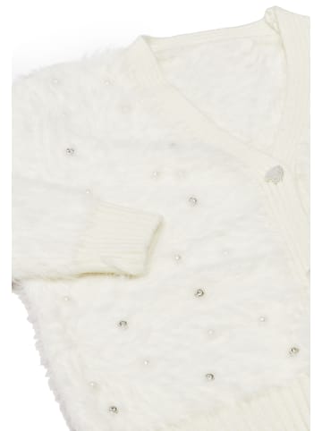 Swirly Damen Strickjacke in Weiss