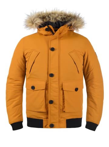 !SOLID Winterjacke SDFrio 21300311ME Winterjacke mit Kapuze und abnehmbarem Kunstell in Braun