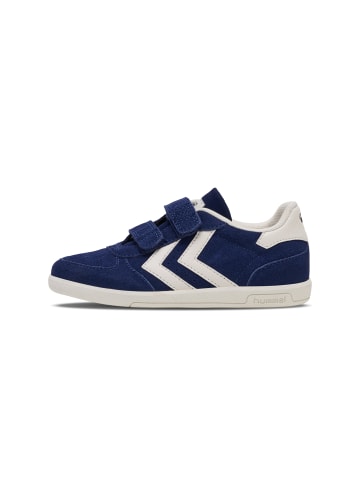 Hummel Klettverschluss Sneaker Victory Suede Lebensstil Kinder in NAVY PEONY
