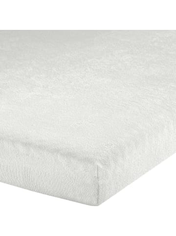 Erwin Müller Frottee Topper-Spannbettlaken Füssen in weiß