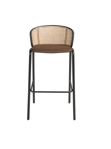 Angel Cerdá Hocker 4128 in Braun/Schwarz – (B)51 x (H)95 x (T)50 cm