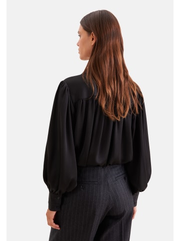 Seidensticker Ausgestellte Bluse Regular in Schwarz