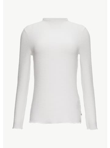 comma CI T-Shirt langarm in Weiß