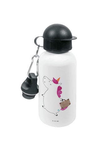 Mr. & Mrs. Panda Wasserflasche Einhorn Koffer ohne Spruch in Weiß