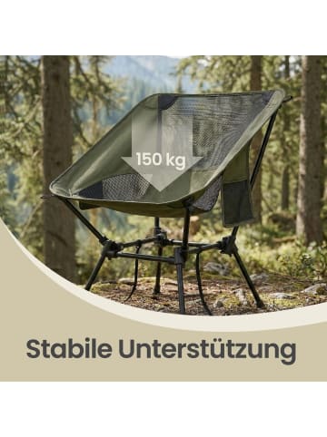 SONGMICS Campingstuhl Sandy in Grün - (B)56 x (H)69 x (T)48 cm