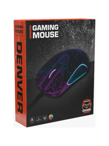 COFI 1453 Qware Gaming Maus – Eugene Modell mit 6 programmierbaren Tasten in Schwarz