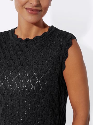 WITT WEIDEN Strick-Pullunder in schwarz