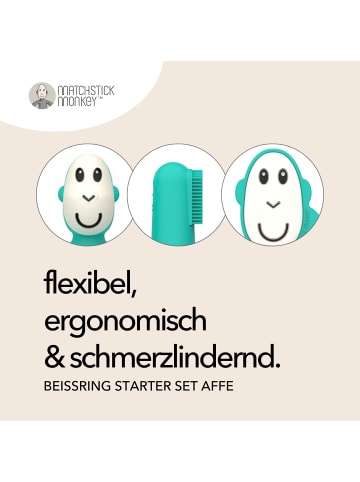 MATCHSTICK MONKEY Beißring / Zahnungshilfe Starter Set
