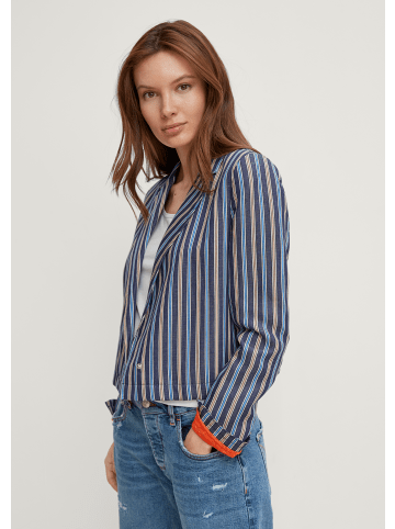 comma CI Jacken Blazer langarm in Blau-mehrfarbig