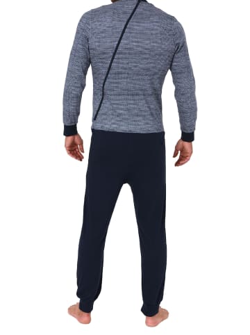 NORMANN Pflegeoverall langarm für Reißverschluss an Rücken - 47512 in navy