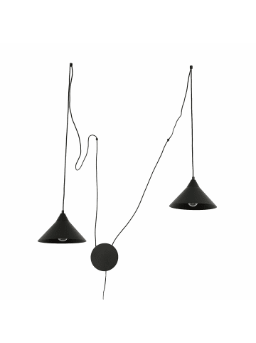 Licht-Erlebnisse Pendelleuchte (B)29 x (T)40 cm in SchwarzSchwarz