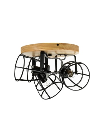 Licht-Erlebnisse Spot Strahler Ø 27 x (H)23 cm in Braun Schwarz