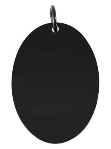 Adeliás Unisex Anhänger aus Edelstahl in schwarz