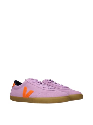 Pink Leder Low Top Sneaker