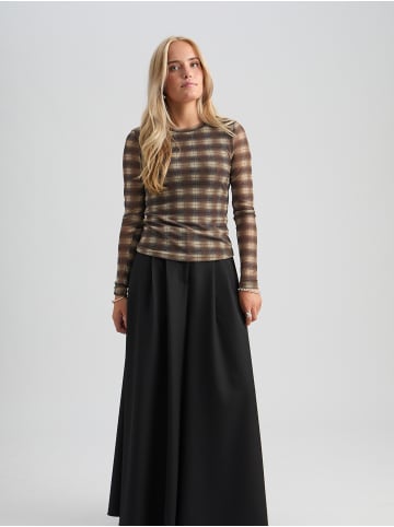Peppercorn Top in Toffee Print