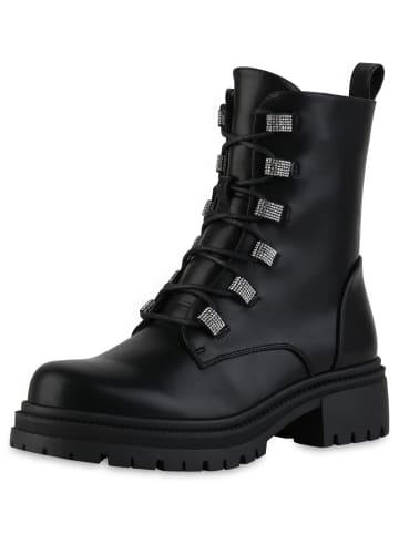 VAN HILL Schnürstiefeletten Donna in Schwarz