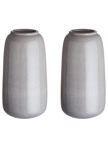 Butlers Vase LOU 2er-Set in Grau