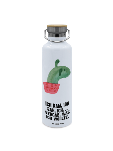 Mr. & Mrs. Panda Trinkflasche Kaktus Mama mit Spruch in Weiß