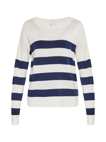 usha BLUE LABEL Pullover in Weiss Marine