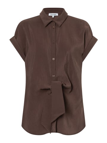 More & More stylishe Hemdbluse mit Knot-Detail in chocolate