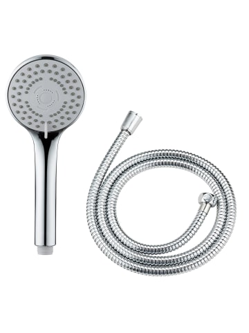 Wenko Set Handbrause + Schlauch BASIC in Silbern, (B) 9,5 x (H) 9,5 x (L) 150 cm