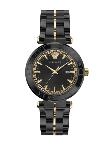 Versace Versace Herren Armbanduhr AION 44 mm Armband Edelstahl VE2F006 21 in schwarz